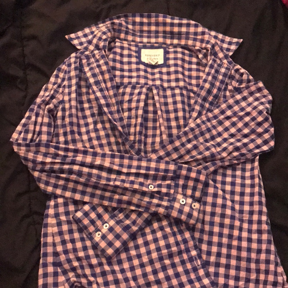 Forever 21 Plaid Shirt Size S